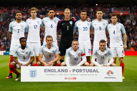 england men's football lineup